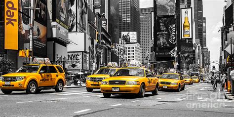 Nyc Yellow Cabs Ck Photograph By Hannes Cmarits Fine Art America