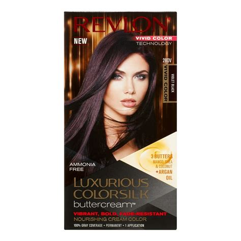 Revlon Luxurious Colorsilk Buttercream Hair Color Vivid Violet Black
