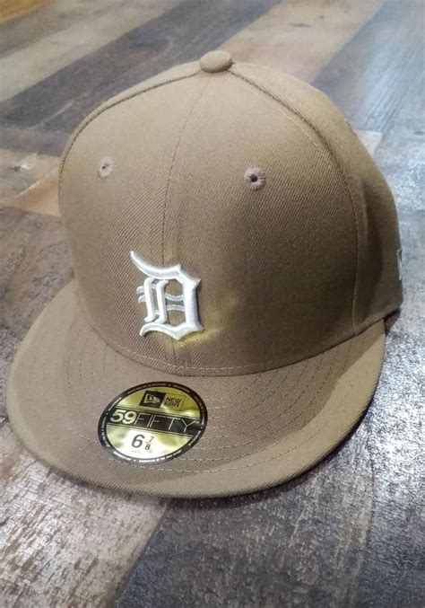 New Era Detroit Tigers Mens Khaki 59fifty Fitted Hat Fitted Hats