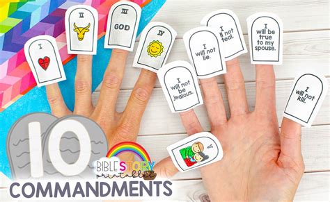 10 Commandments Craft Bible Story Printables