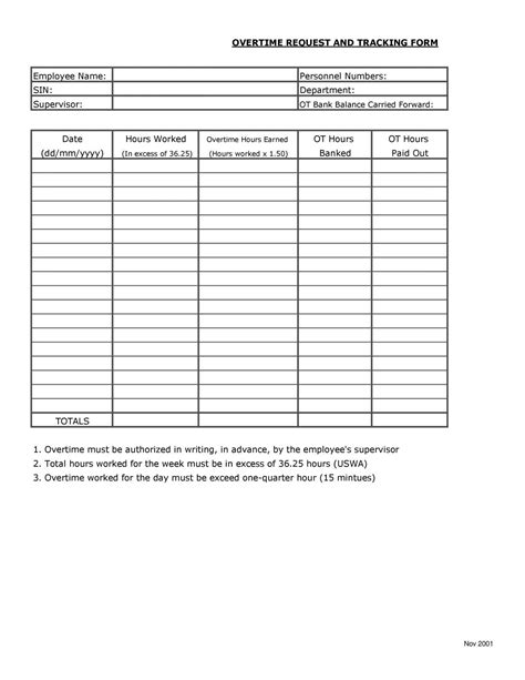 Excel Overtime Spreadsheet Template Excel Templates