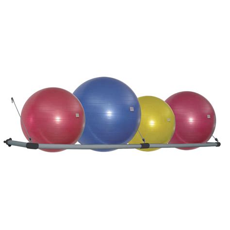 Power Systems Wall Mounted Stability Ball Storage Rack For Gym Or Home