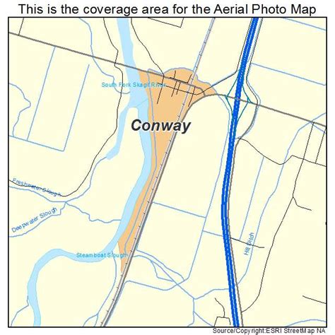 Aerial Photography Map Of Conway Wa Washington