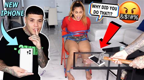 Breaking Girlfriends Phone Then Surprising Her With Iphone 12 Youtube