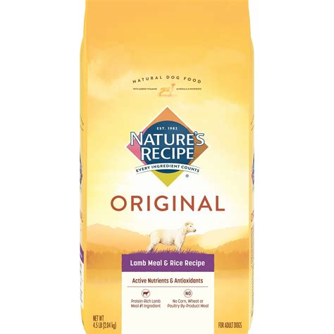Natures Recipe Adult Lamb Meal And Rice Recipe Dry Dog Food 45 Pound