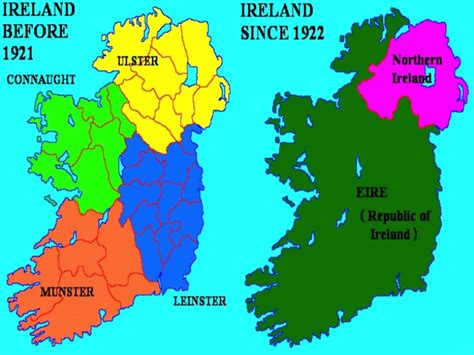 1922 The Six Counties Of Northern Ireland Opt Out Of The Free State