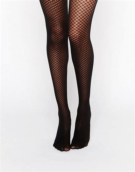 Wolford Raila Control Top Fishnet Tights Black Stockings Lingerie