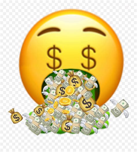 Emo Emoji Emoticon Rich Dollars Money Free Icon Of Emojis