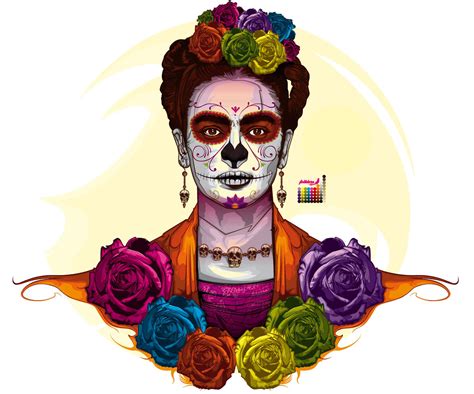 Namen Nekega Dne Tujec Dia De Los Muertos Frida Kahlo Nalog Projektor