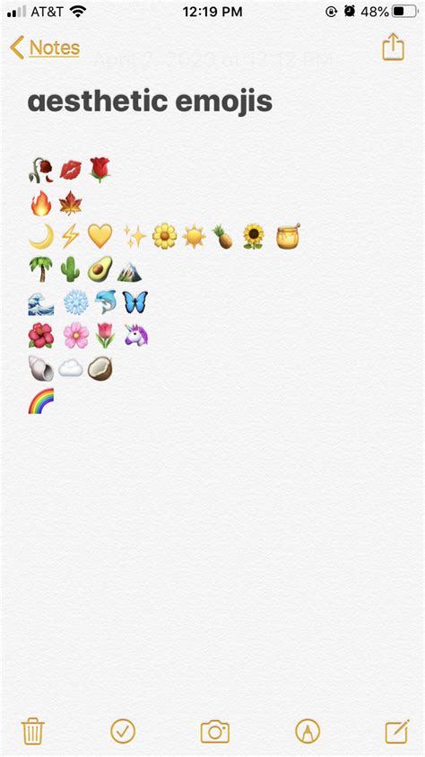 Aesthetic Emoji Combinations