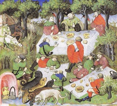 Hunters Taking A Break Ca 1408 1410 Historical Art Literature Art Medieval