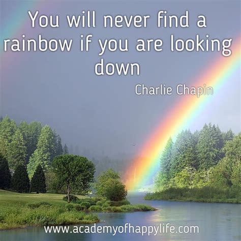 You Will Never Find A Rainbow If You Are Looking Down Academy Of