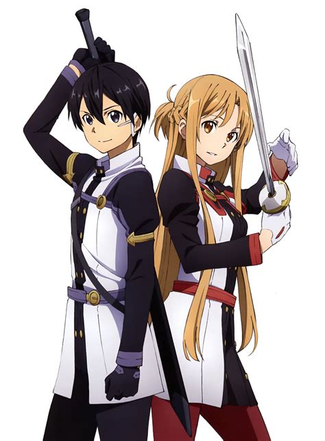 Anime Sword Art Online Personajes Kazuto Kirigaya Kirito Y Asuna