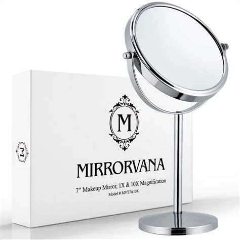 Miusco Beveled Edges Frameless Standing Vanity Mirror