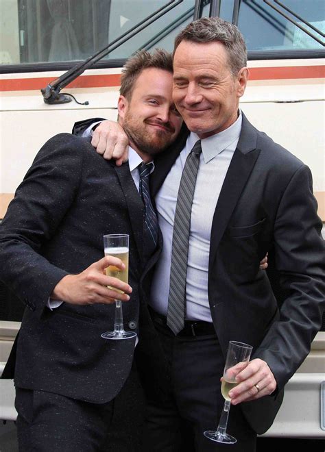Its Your Lucky Day Ladies Aaron Paul And Bryan Cranston Together And They Are Sharing A