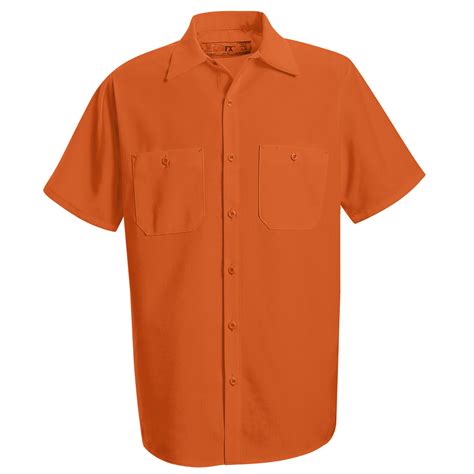 Buy Mens Hi Visibility Orange Short Sleeve Work Shirt Type R Class