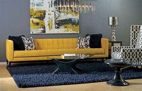 Awesome 70 Cozy Living Room With Yellow Sofa Ideas Source Link