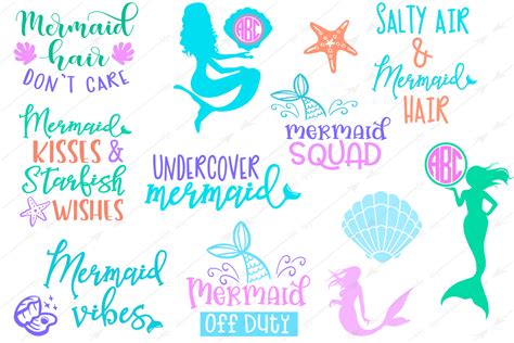 27+ Free Mermaid Svg Images Pictures Free SVG files | Silhouette and