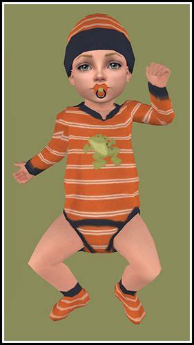 Sims 2 Default Replacement Unisex Infant Outfits By Theraven Cute