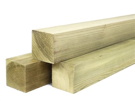 Green Treated Planed Square Edge Timber 75mm X 75mm
