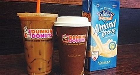 Dunkin Donuts Offering Almond Milk As Non Dairy Choice
