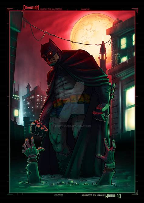 Batman Breaks His Rule By Domationart On Deviantart