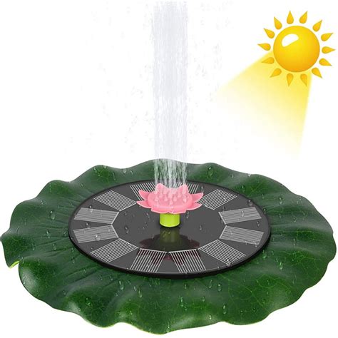 Solar Fountain Pump 1w Upgraded Lotus Leaf Solar Fountain Pump For