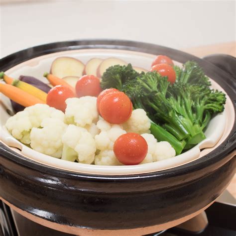 Steamed Vegetables Basic Steaming Happy Donabe Life