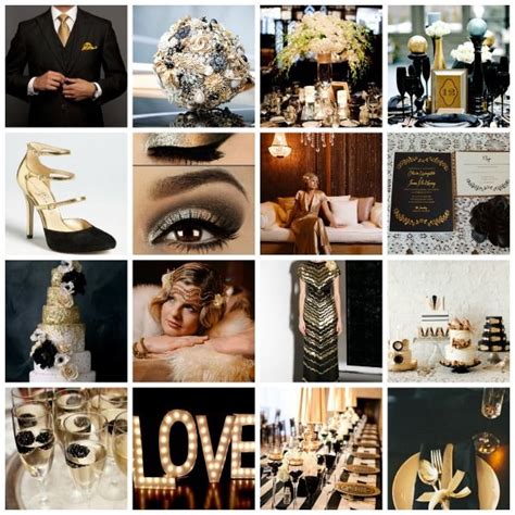 Hollywood Glamour Wedding Theme Mood Board Ideas And Styling