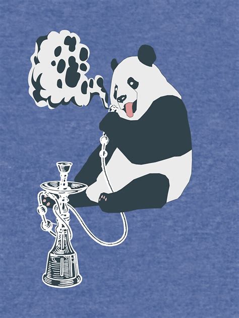 Gangsta Panda Bear Smoking Hookah Shisha Lightweight Hoodie For Sale