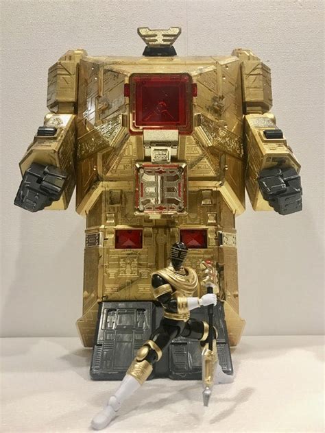 Power Rangers Fan Does An Epic Repaint Of Legacy Gold Ranger And His Zord