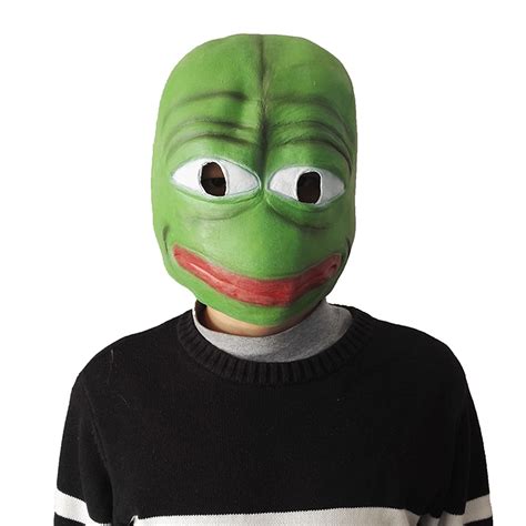 Buy Hacoser The Frog Pepe Mask Sad Frog Novelty Funny Animal Latex