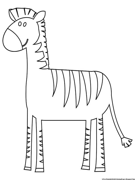 Zebra Coloring Pages Free Printable Kids Coloring Pages