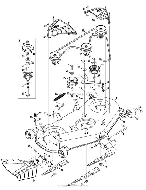 Craftsman Riding Mower Deck Parts Diagram Reviewmotors Co