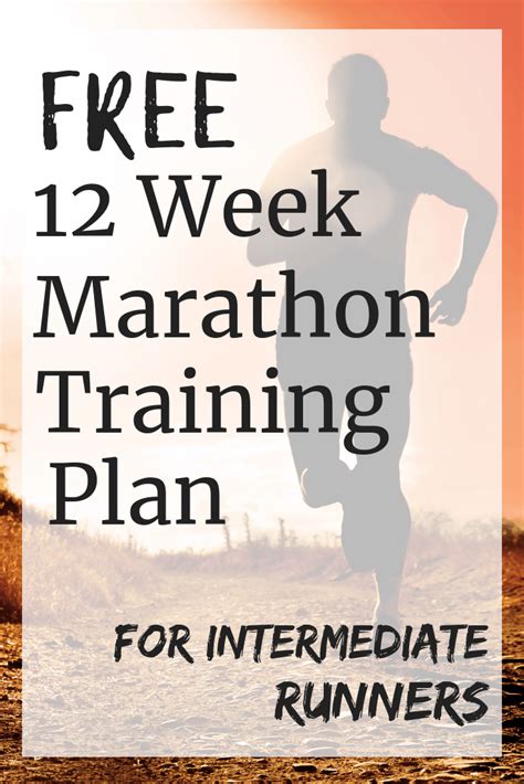 12 Week Marathon Training Plan For Intermediate Runners