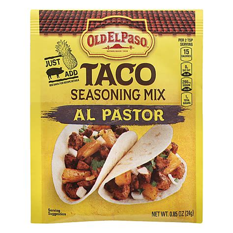 Old El Paso Al Pastor Taco Seasoning Mix 085 Oz Buehlers