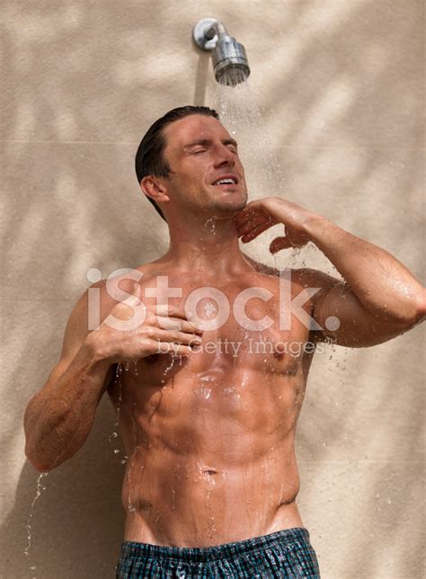 Man In Shower Stock Photo Royalty Free Freeimages