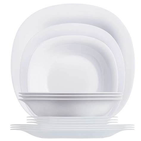 Buy Luminarc White 12 Piece Carine Dinnerware Set Online At Desertcartegypt