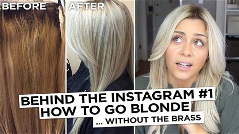 Behind The Instagram 1 How To Go Blonde Without The Brass Youtube