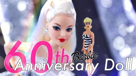 Barbie 60th Anniversary Doll Plus Worlds Smallest 1959 Barbie Youtube