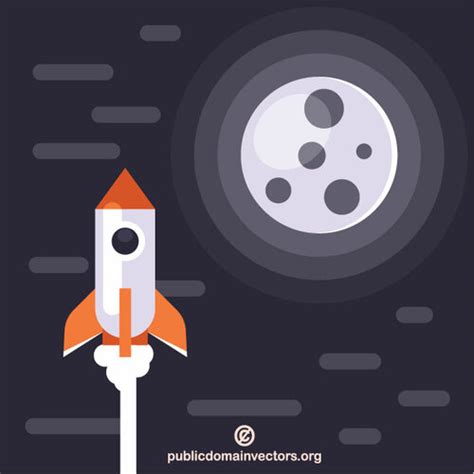 Rocket Launch Public Domain Vectors