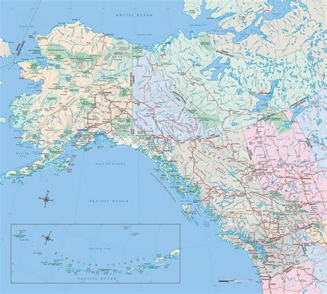 Alaska Maps Of Cities Towns And Highways Alaska Map Highway Map My