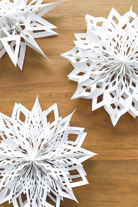 3d Paper Snowflakes 6 Templates And Video Tutorial Paper Snowflake