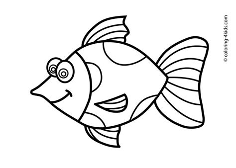 Printable Coloring Pages Of Fish For Kids Description From Coloring