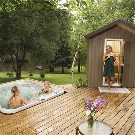 Finnleo Traditional Outdoor Saunas Patio Series Maximum Comfort Pool