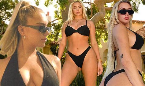 Kylie Jenner S Best Friend Stassie Baby Anastasia Karanikolaou Models A Black Bikini Daily