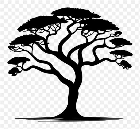 Png African Tree Silhouette Drawing Free Png Rawpixel