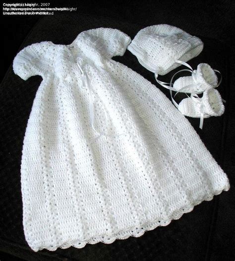 Sewing Quilting And Needle Arts Christening Gown Crochet Pattern 1 By