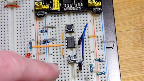 555 Timer Bistable Mode Flip Flop Circuit Step By Step Build By