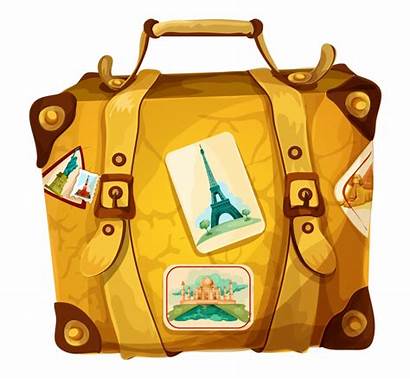 Suitcase Clipart Luggage Travel Bag Trolley Clip